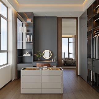 意式轻奢三层_三层主卧室衣帽间001