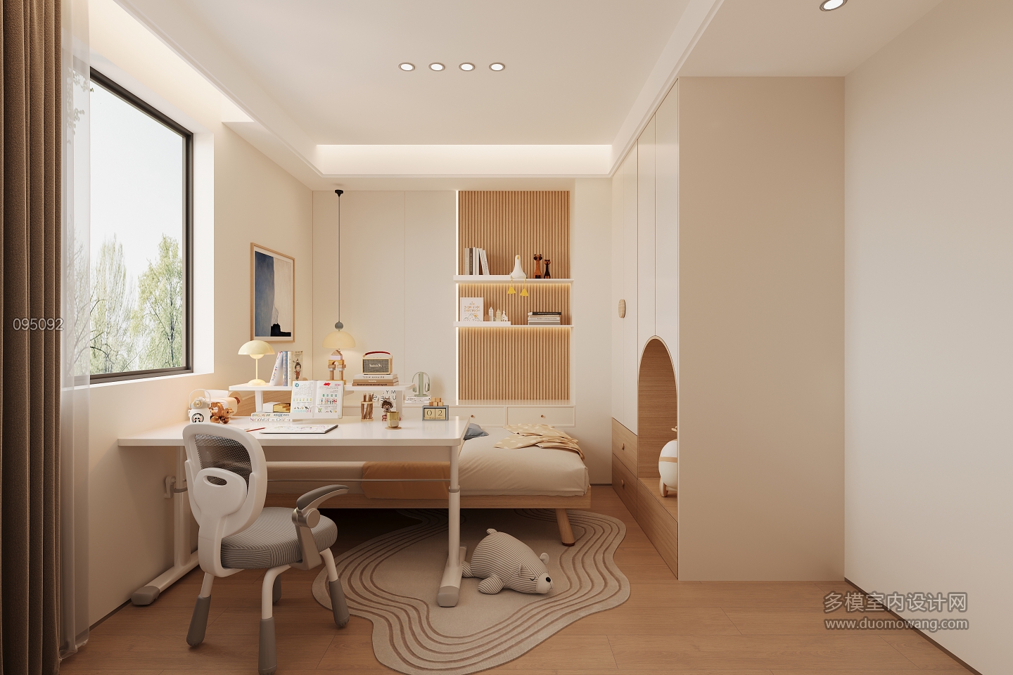 法式男孩房单张一