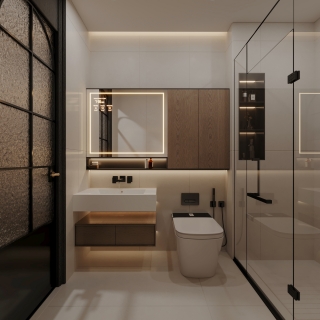 地下卫生间特写