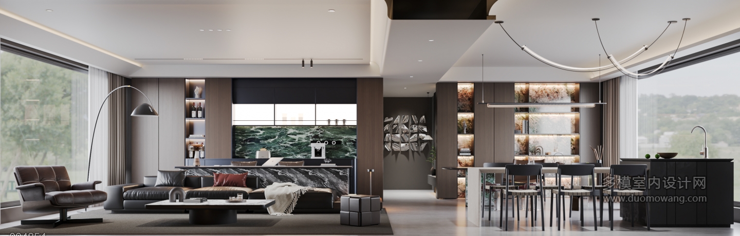 现代意式客餐厅特写 (1)