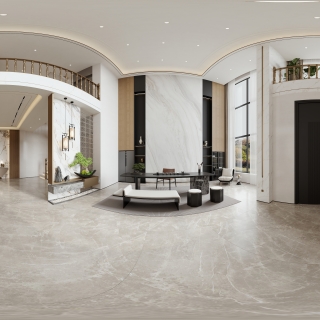 现代 客厅 全景