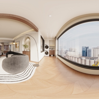 中古客厅阳台-全景