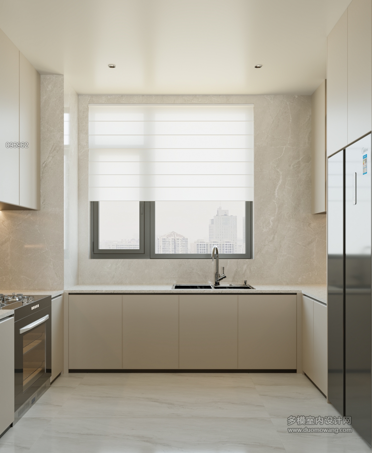 现代轻奢厨房单张