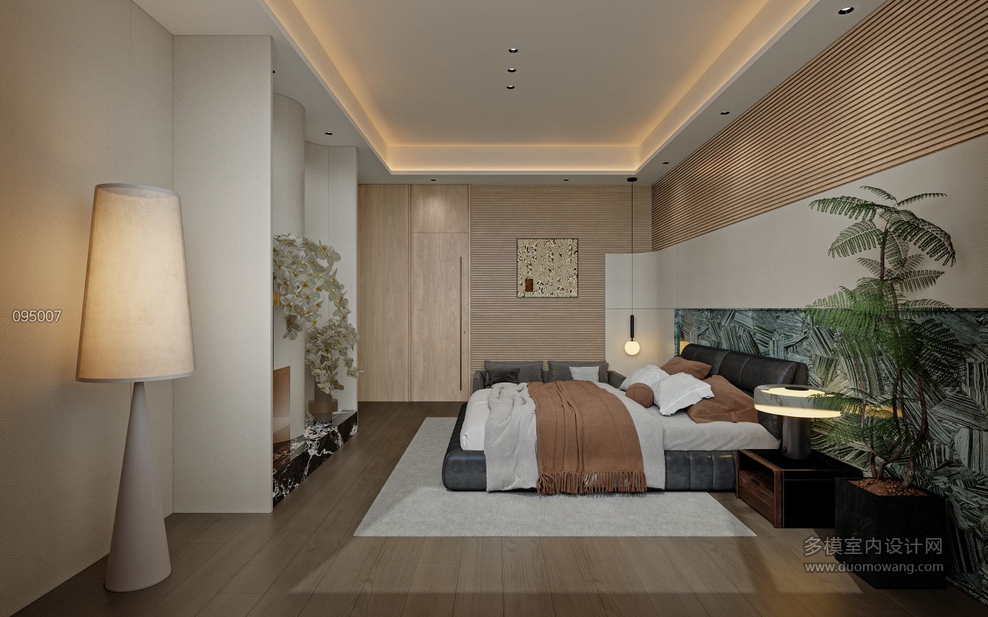 港式轻奢二层_二层主卧室