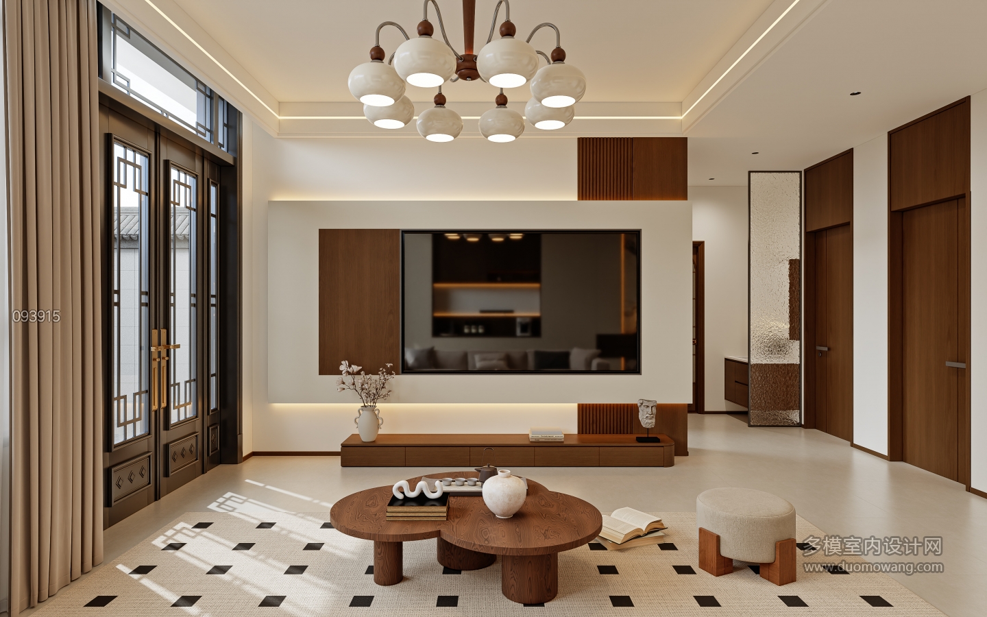 南河梁庄_中古客厅001