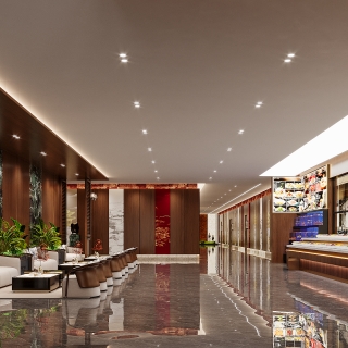 新中式酒店休息区