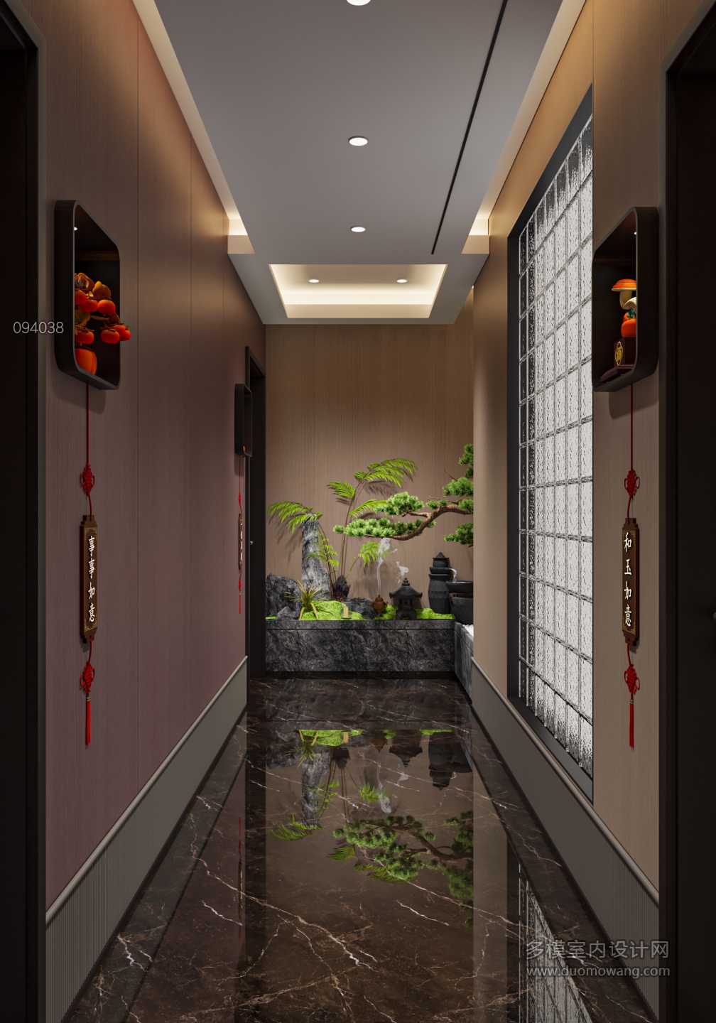 新中式棋牌室单张6