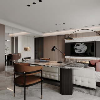 现代客餐厅单张二