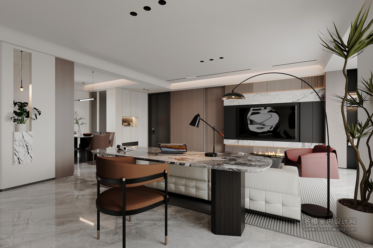 现代客餐厅单张二