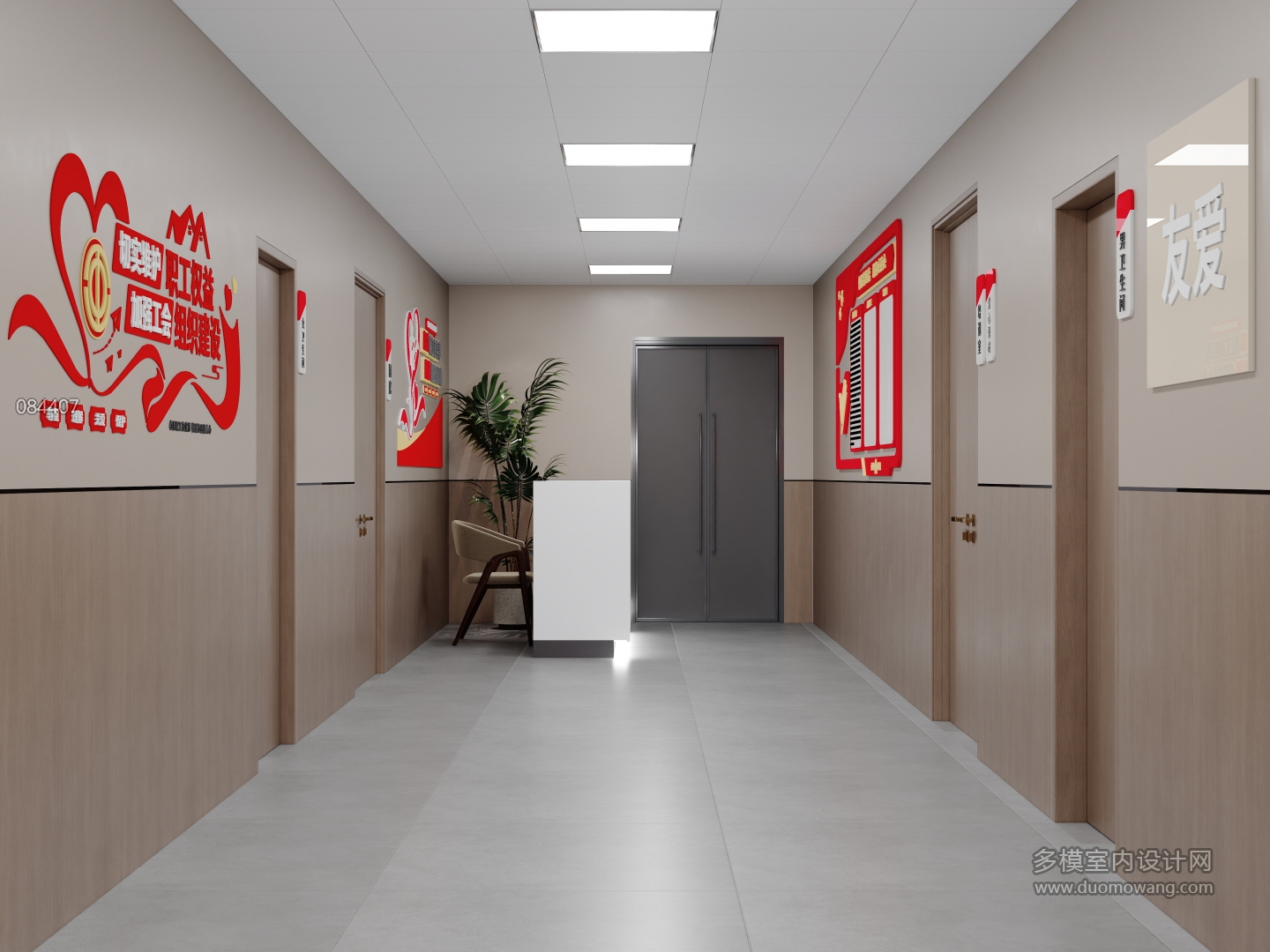 现代风格-过道5（单张）