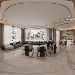 一楼茶室玄关全景