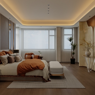 港式轻奢二层_二层次卧室