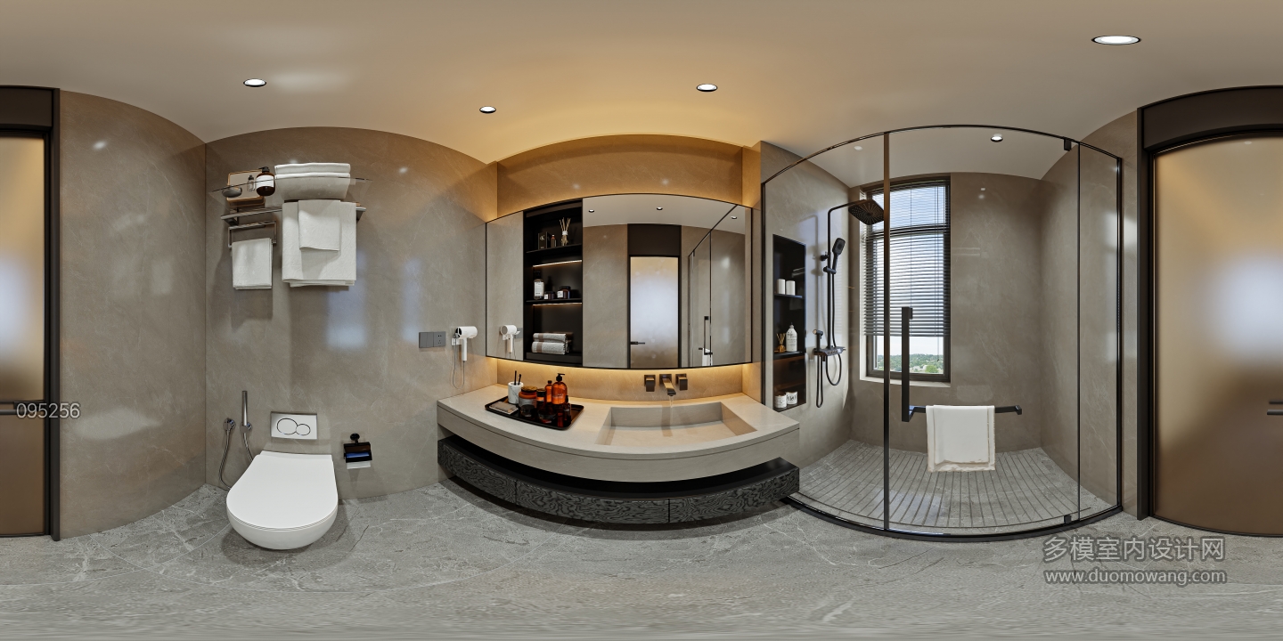 意式轻奢二层_二层女孩房卫生间