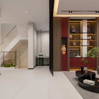 现代负一装饰柜