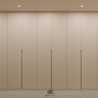 负一层宋代中式衣帽间特写