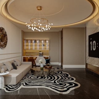 港式轻奢三层_三层起居厅