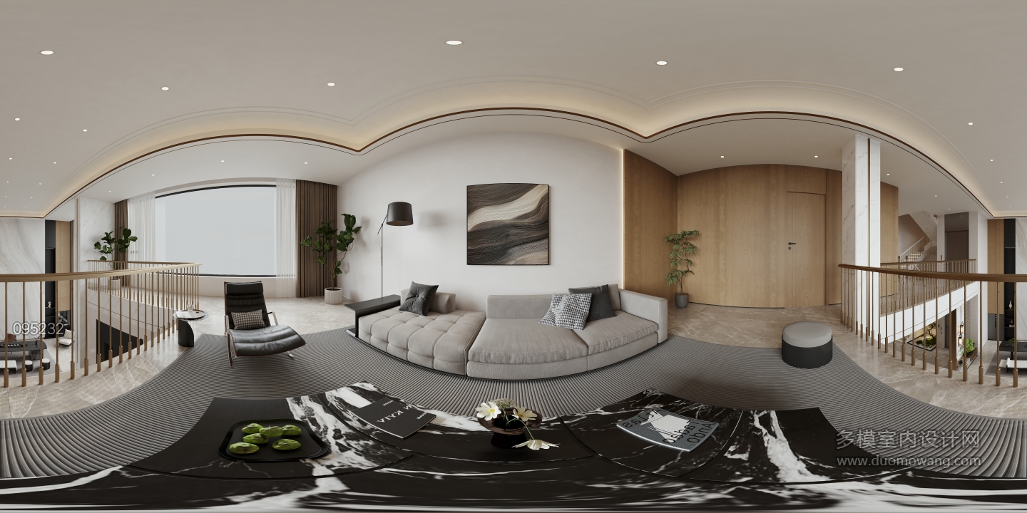 现代 二楼 全景 新