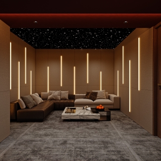 意式轻奢负一_负一层影音室001