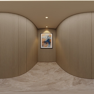 现代意式过道全景