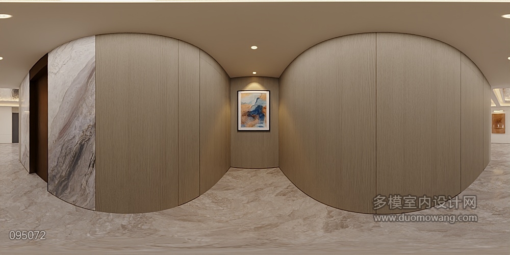 现代意式过道全景