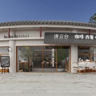 现代咖啡厅门头