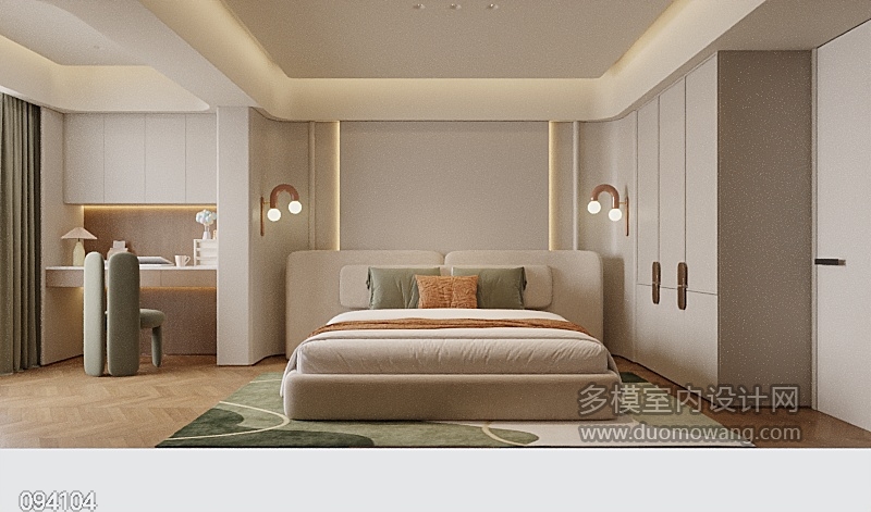 现代轻奢次卧特写