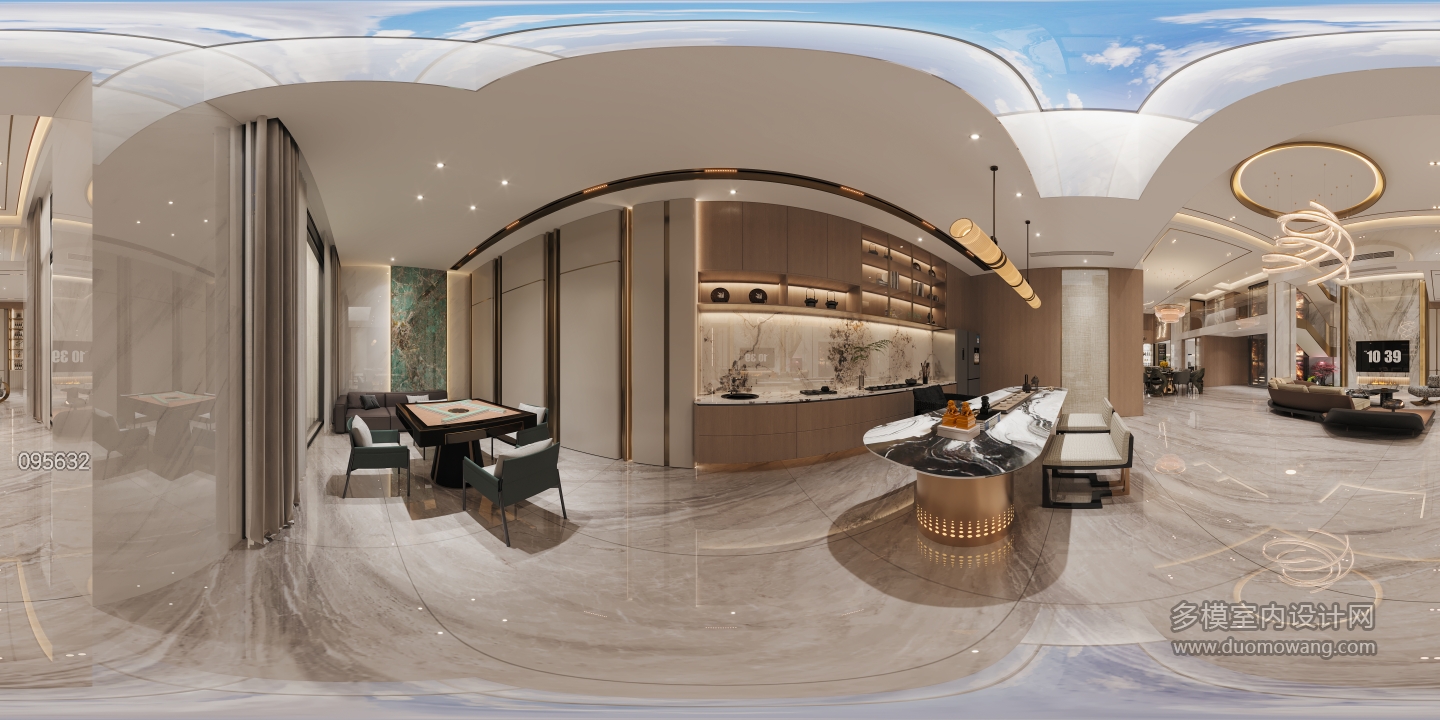 负二茶室棋牌室全景