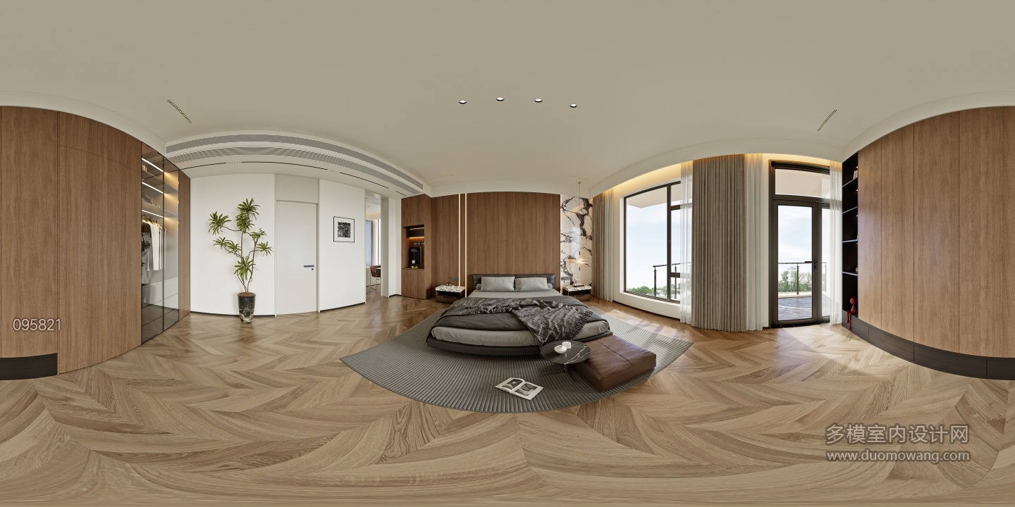 意式轻奢三层_三层主卧室