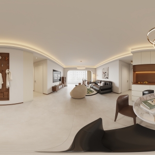 中古风餐厅全景