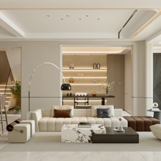 现代轻奢客餐厅单张