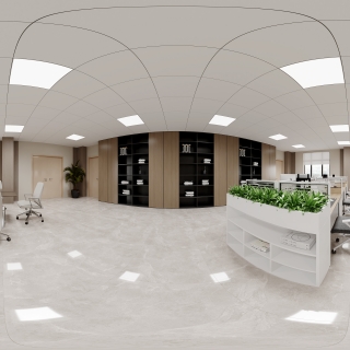 现代办公室全景