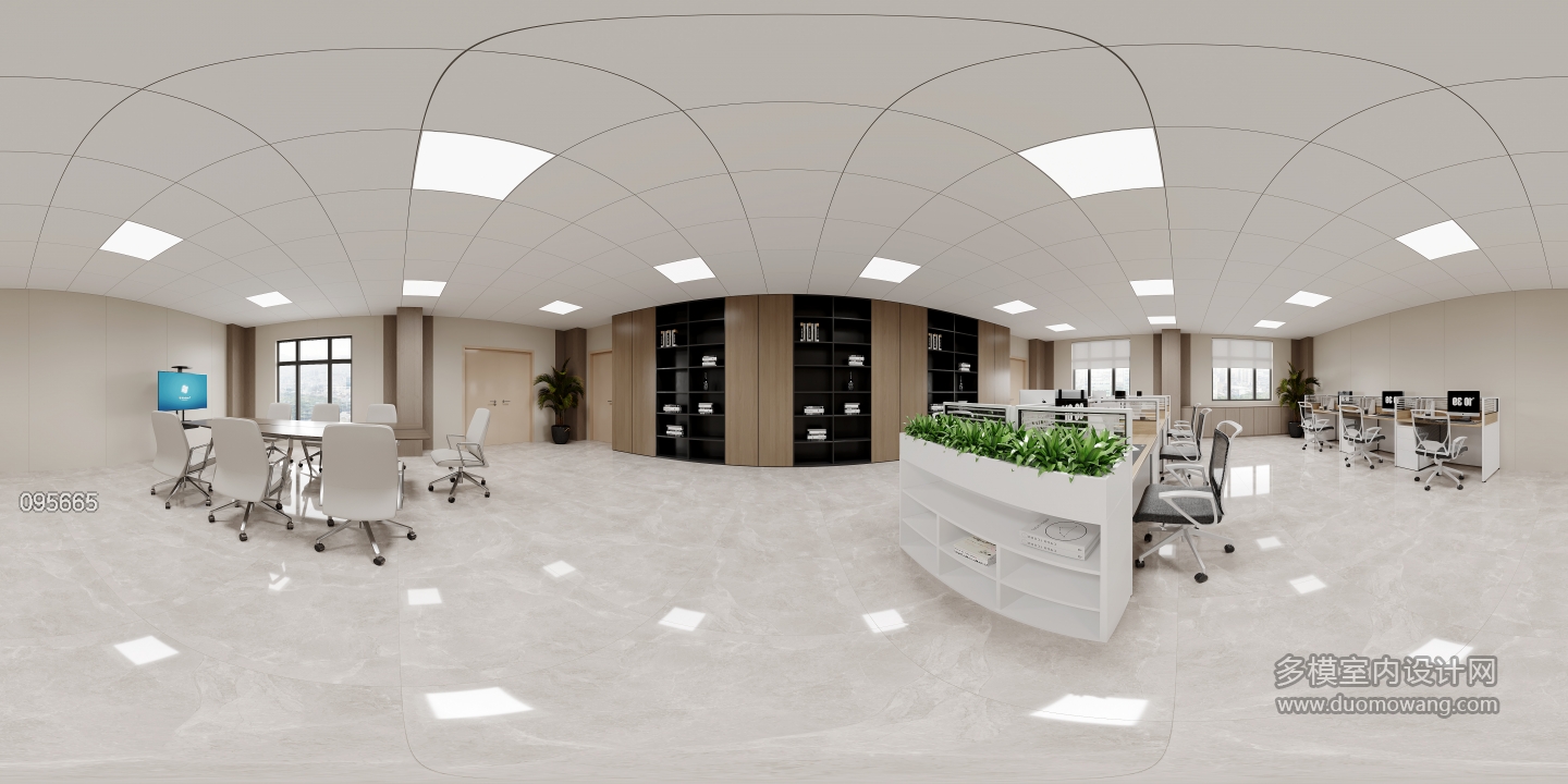 现代办公室全景