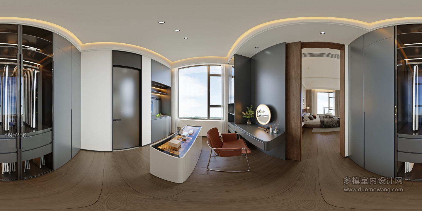 意式轻奢三层_三层主卧室衣帽间