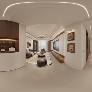 中古风客餐厅全景