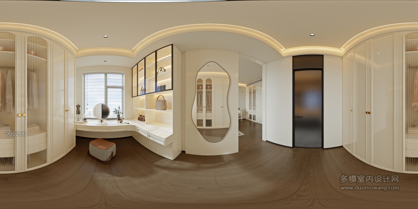 意式轻奢二层_二层女孩房衣帽间