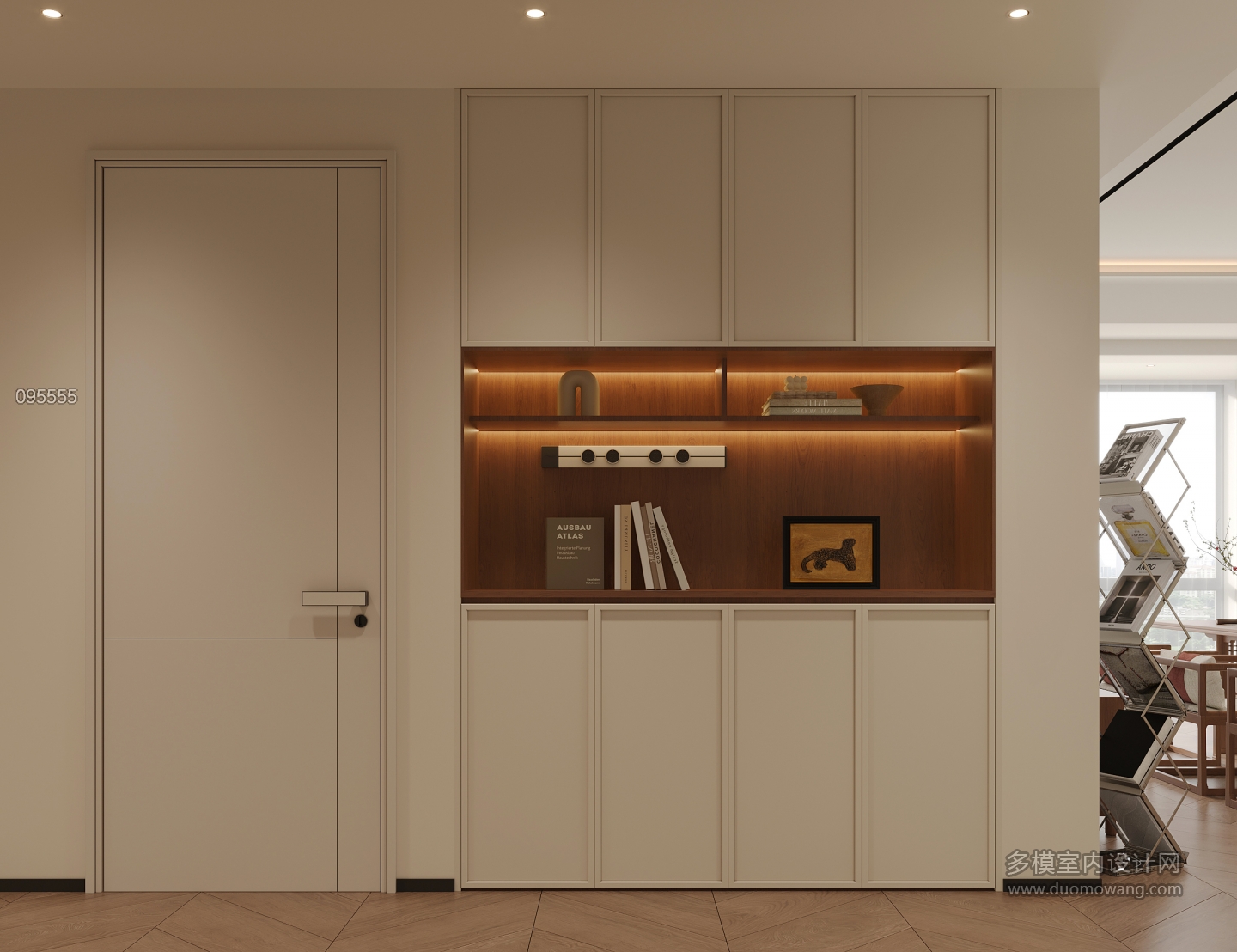 现代中古风过道特写