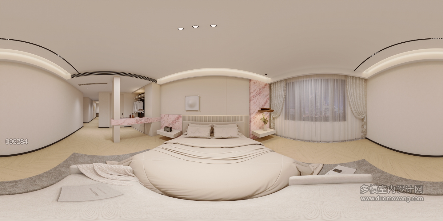 奶油风 主卧全景
