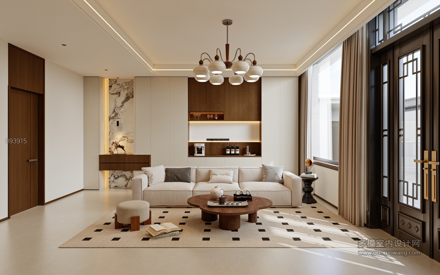 南河梁庄_中古客厅002