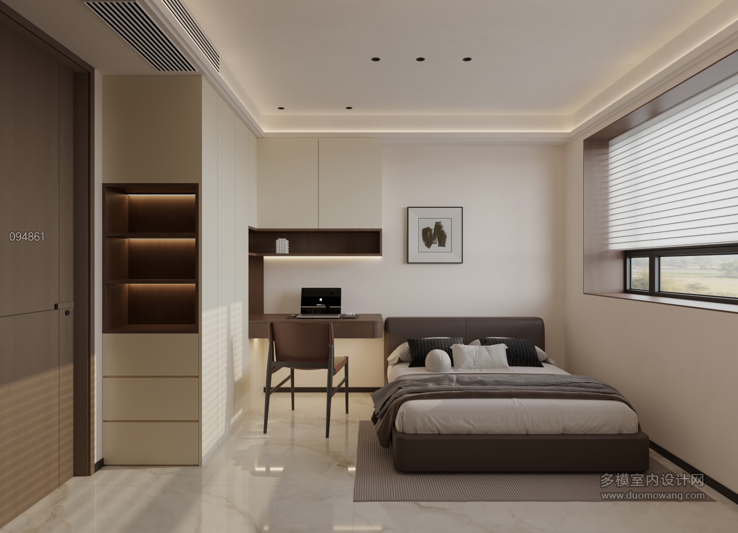 现代 次卧1 单张 新