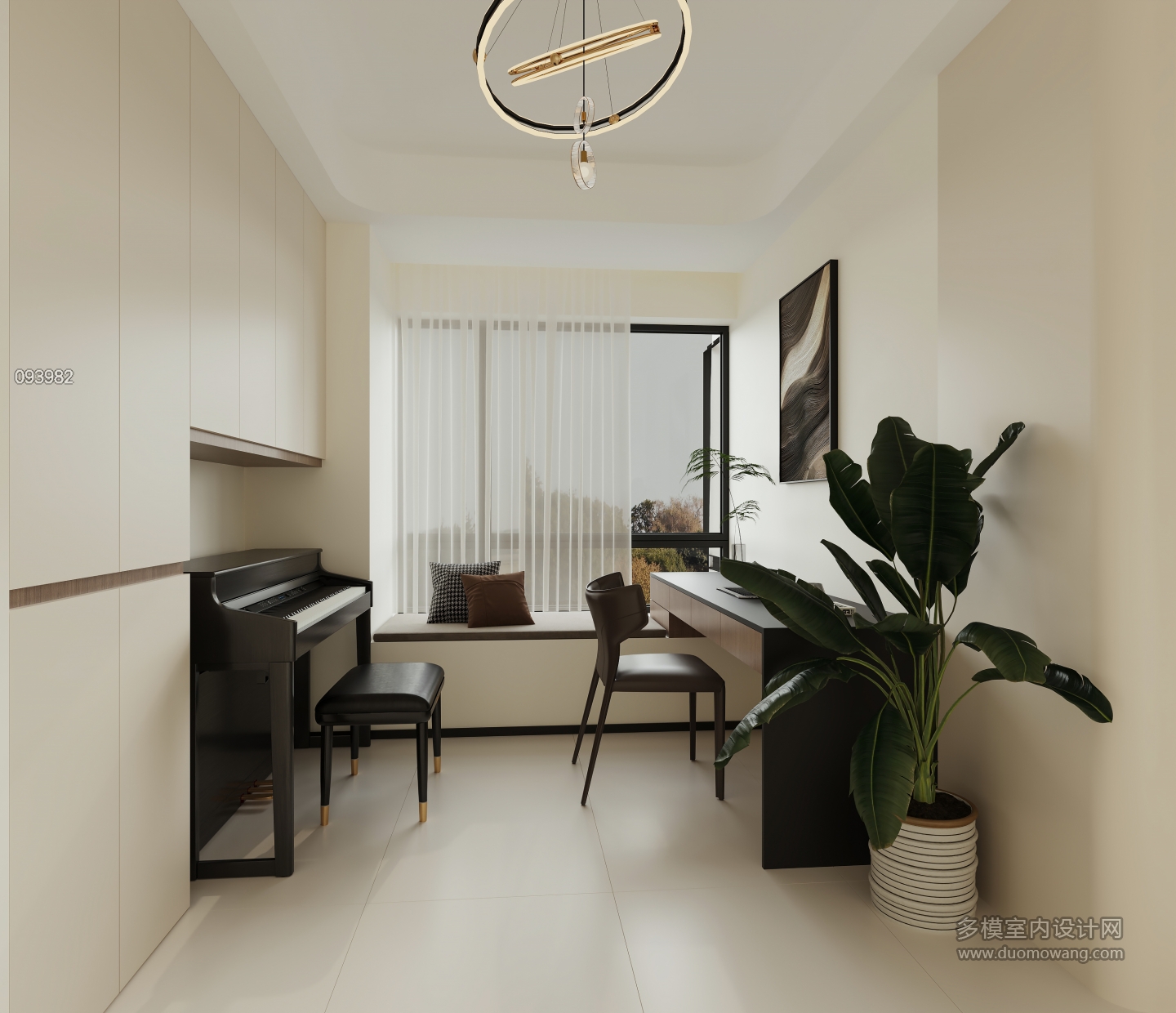 现代 书房 单张