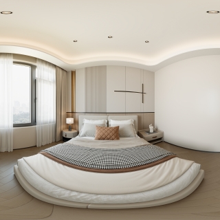 现代轻奢二楼次卧