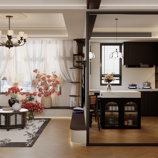 法式中古客厅侧