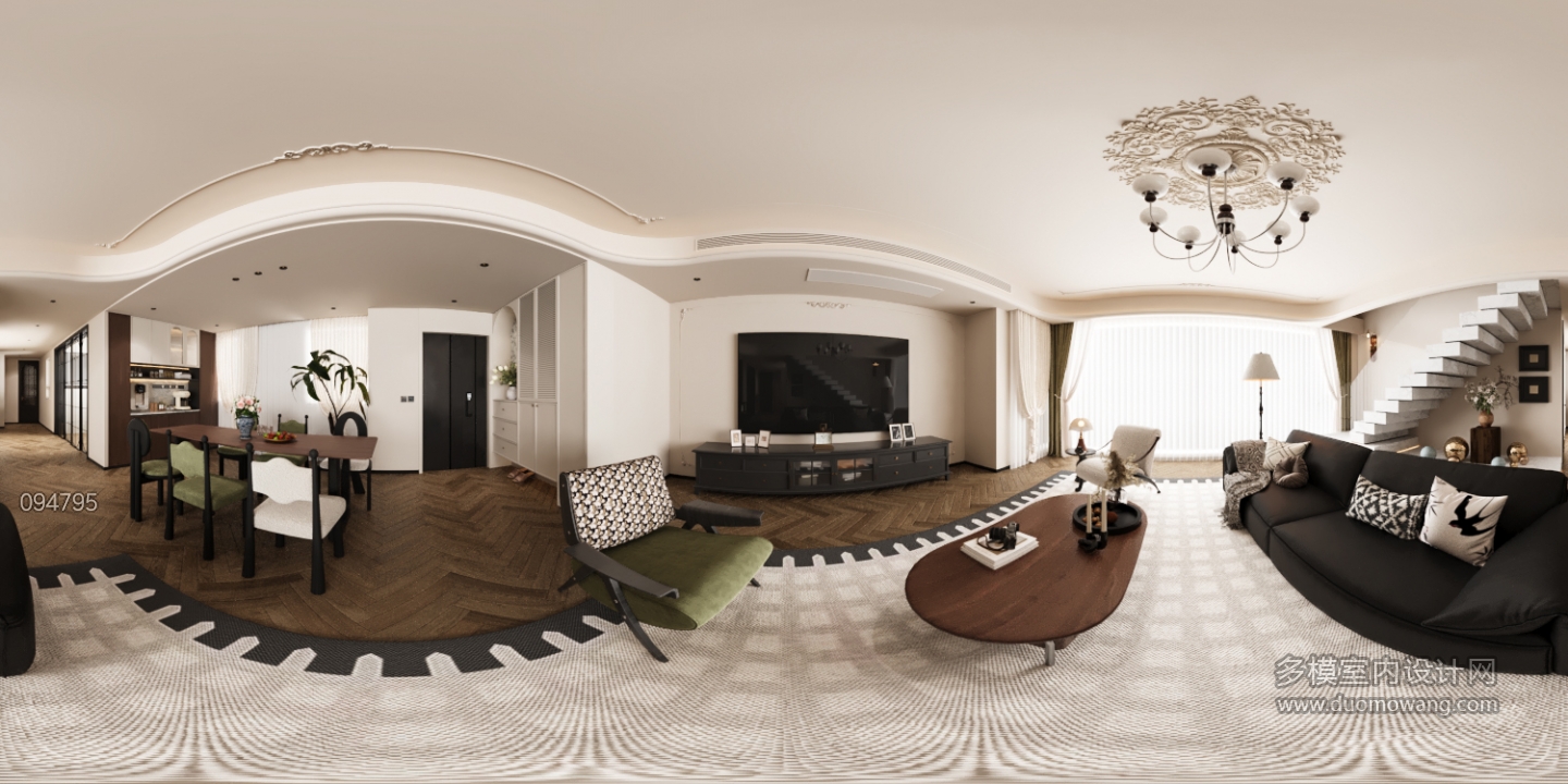 法式客餐厅全景