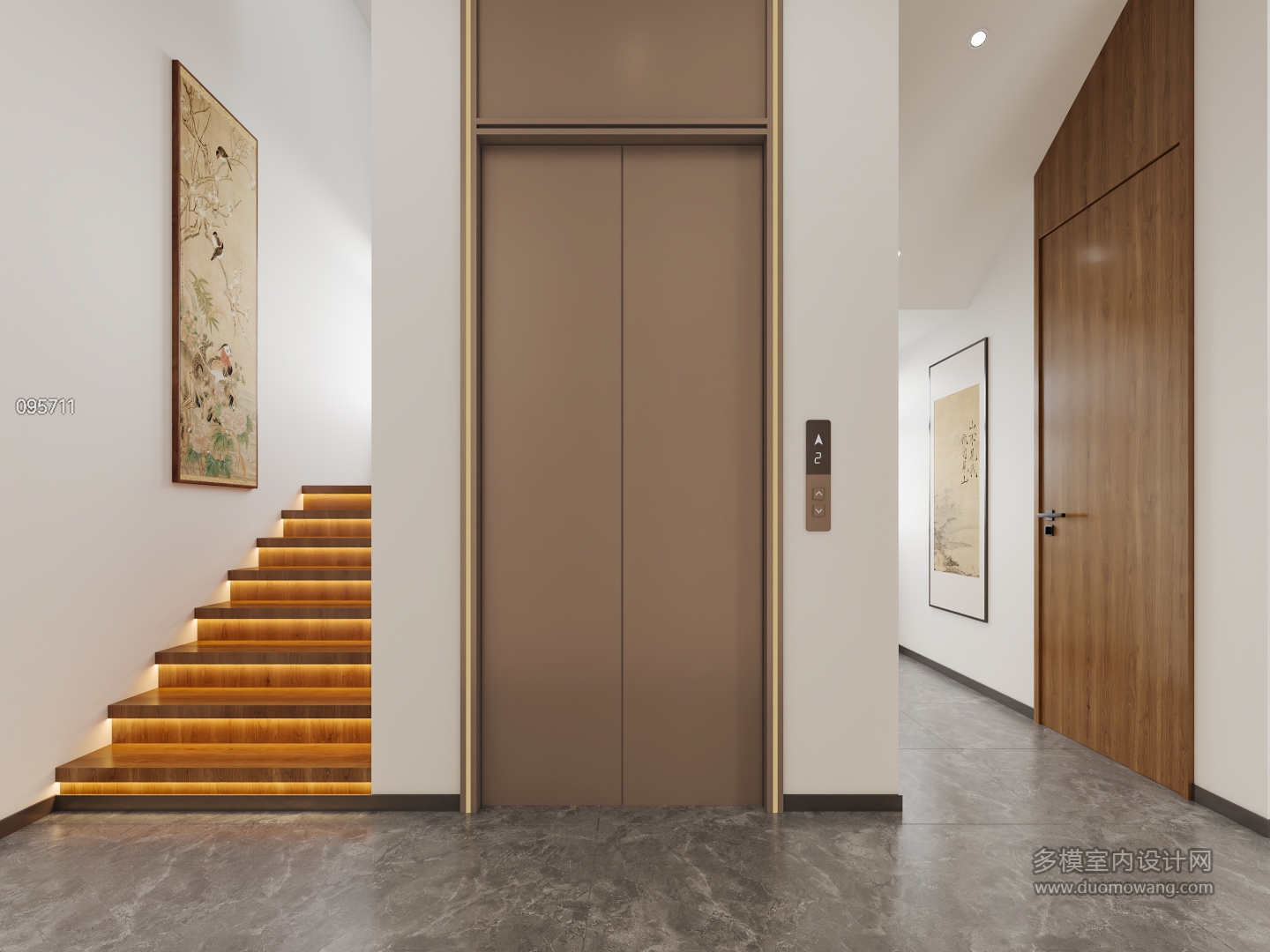 宋式新中式楼梯间G