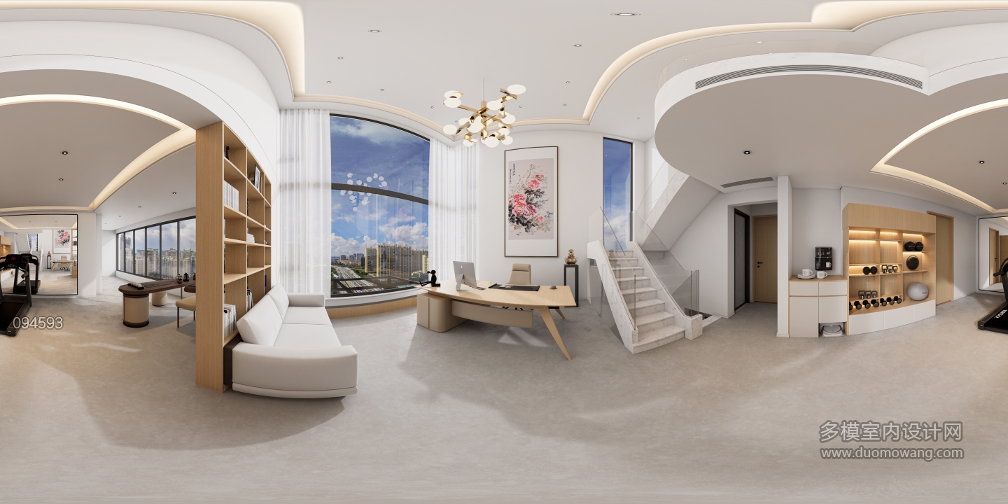 现代原木2楼办公区1