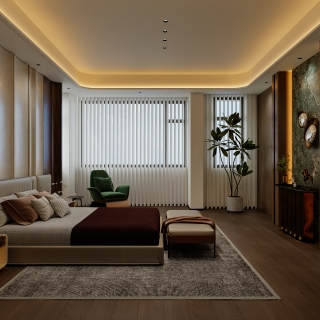 港式轻奢三层_三层次卧室