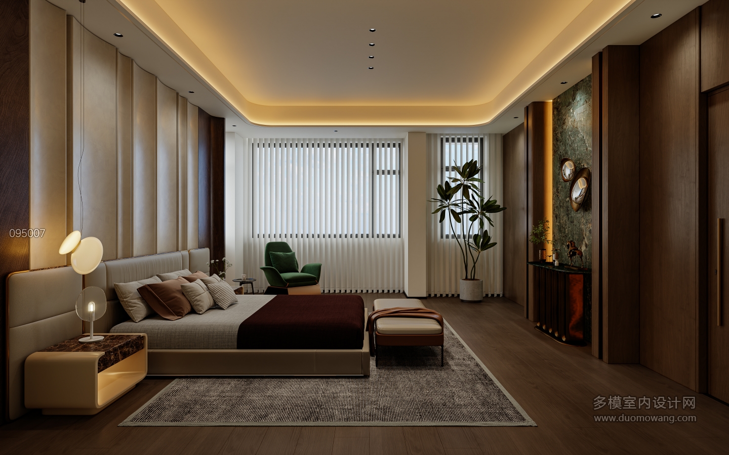 港式轻奢三层_三层次卧室