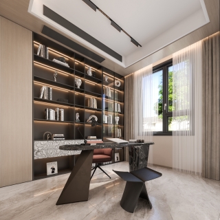 意式轻奢 书房 1