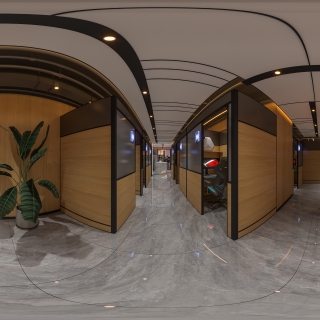 现代一层过道360