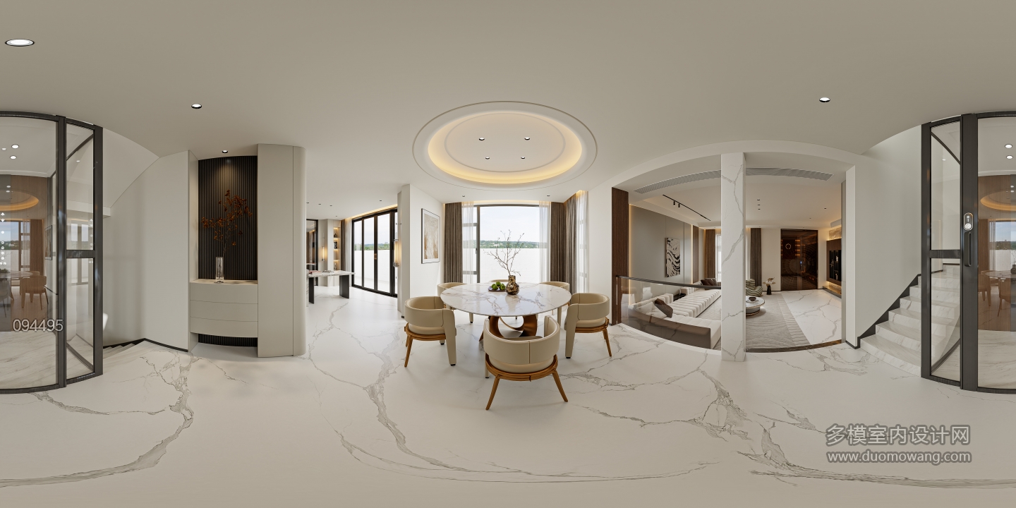 意式轻奢一层_一层餐厅